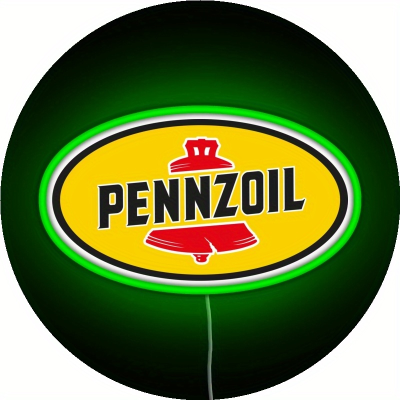 Auto Repair Shop Signs - 2D Flat Round LED Neon Metal
