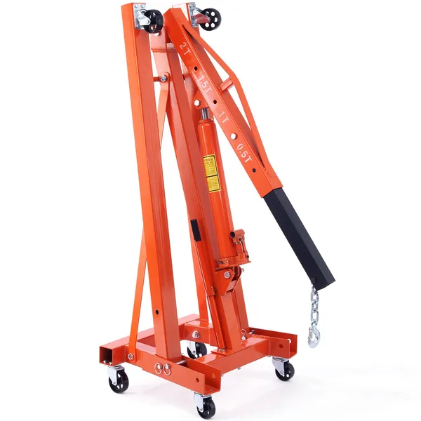 Engine Hoist Crane - VEVOR Hydraulic Engine Hoist with Lever,