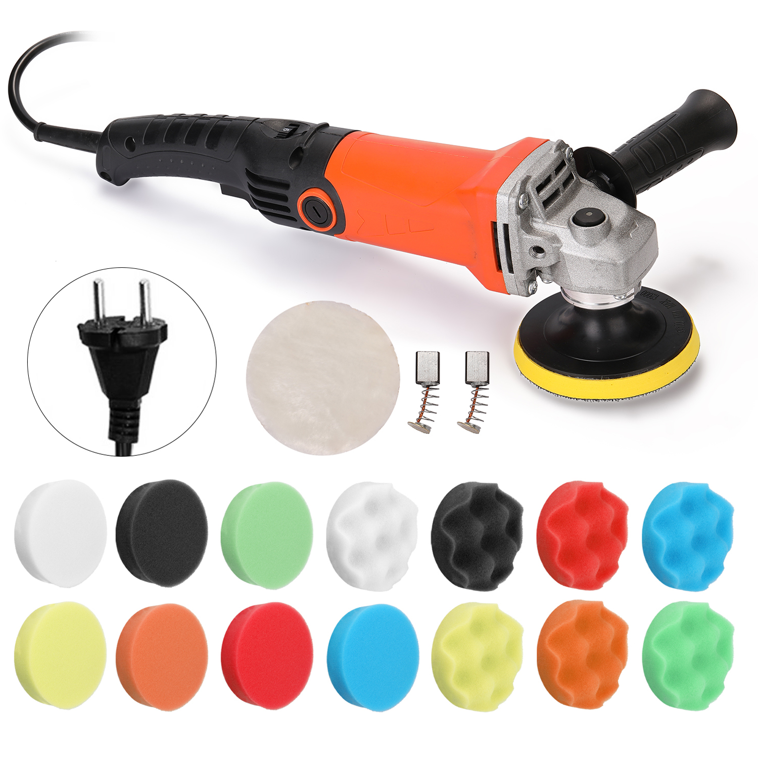 Orbital Polisher Da - 1200W 220V Automotive Polisher Adjustable Speed