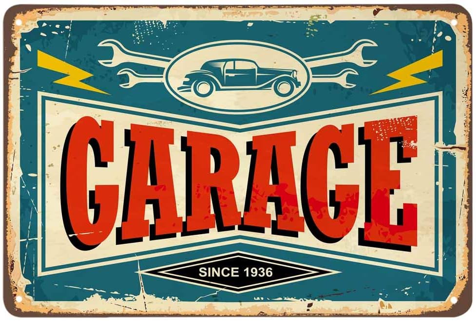 Auto Repair Shop Signs - AOYEGO Garage Tin Sign,Auto Car Repair