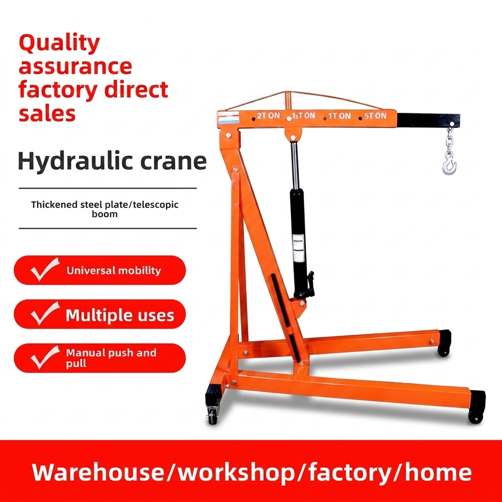 Engine Hoist Crane - Auto Repair Portable Foldable Manual Hydraulic