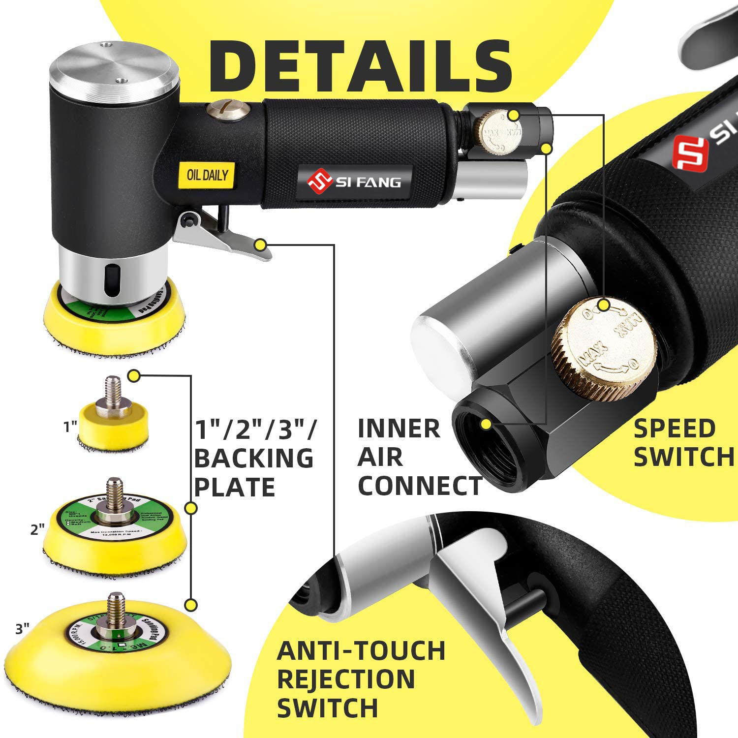 Orbit Air Sander Mini Pneumati - Orbital Polisher Da 评论和价格