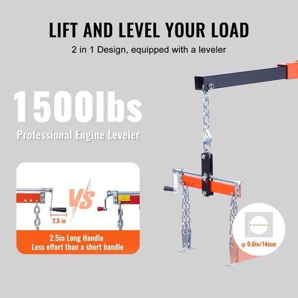VEVOR Hydraulic Engine Hoist w - Engine Hoist Crane 评论和价格
