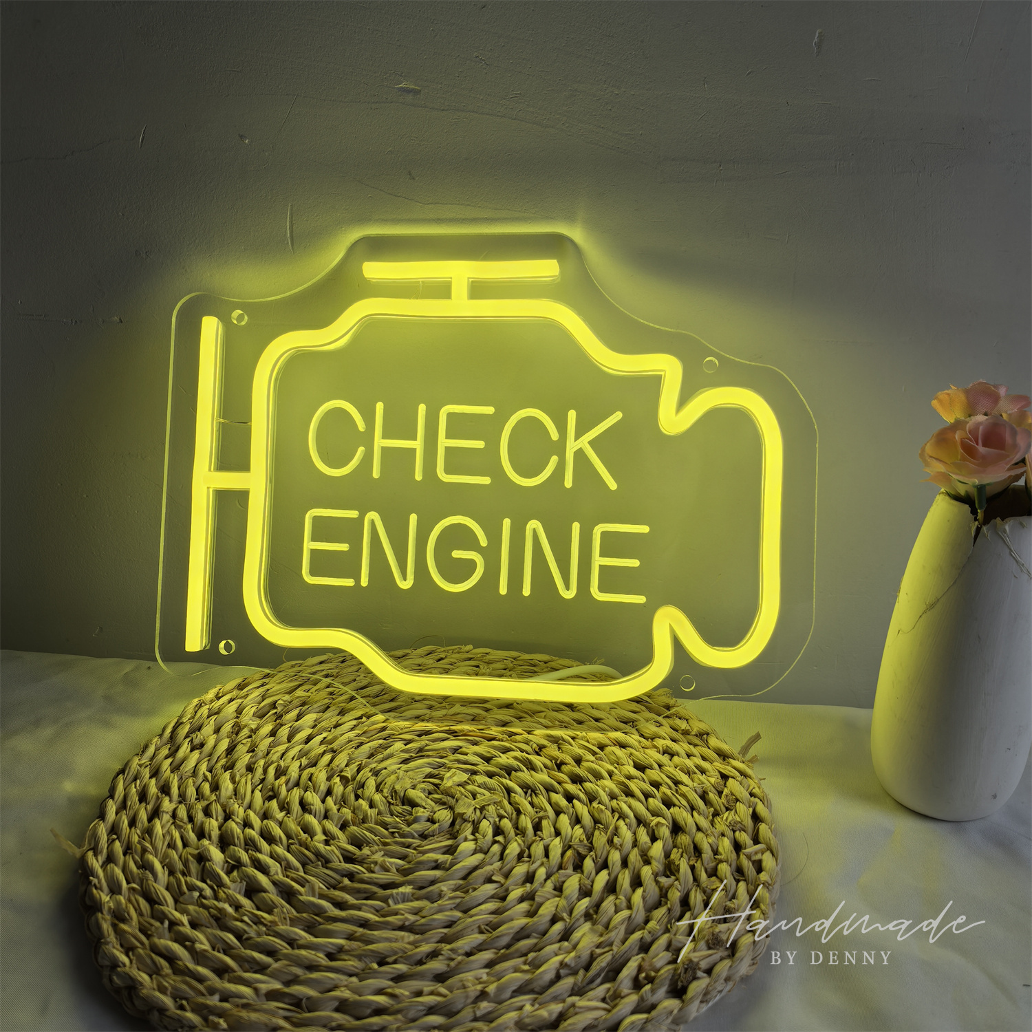 Check Engine Neon Sign, Led Ga - Auto Repair Shop Signs 评论和价格