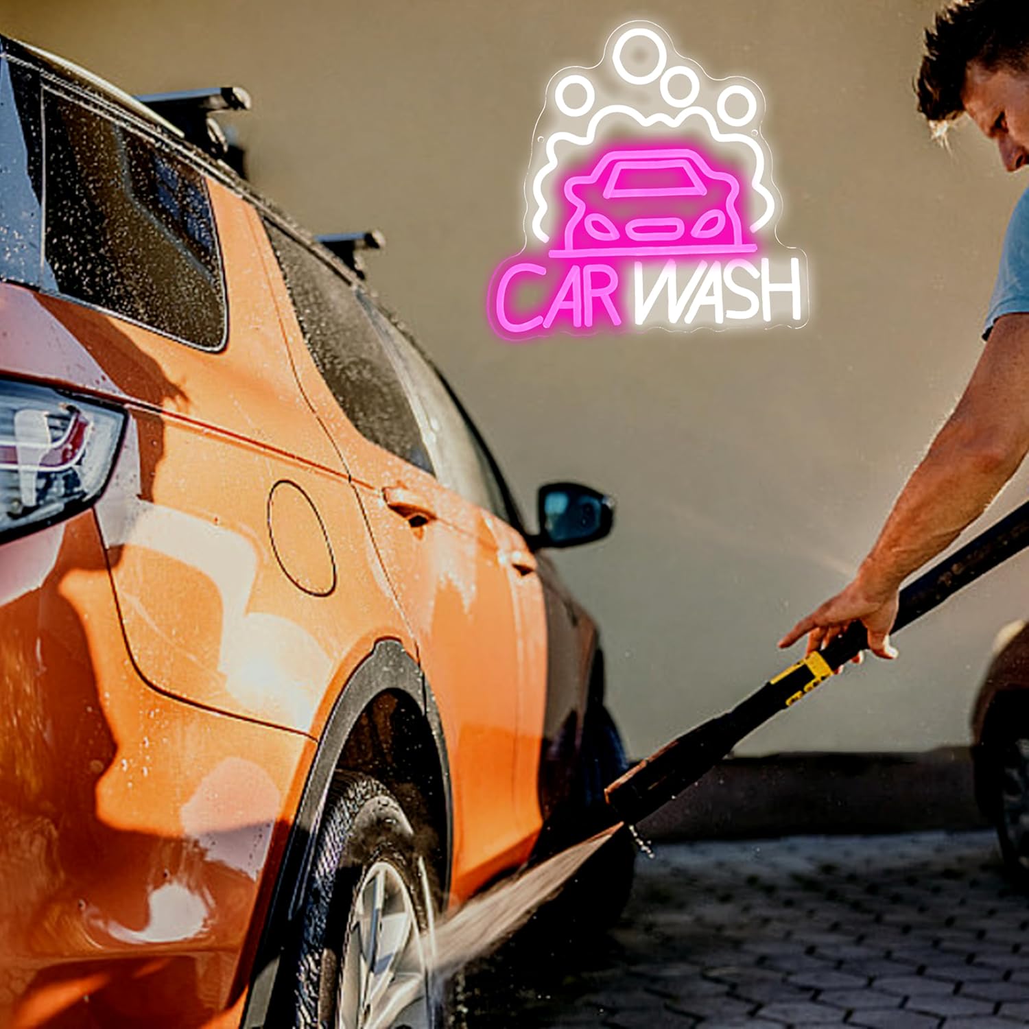 Sedan LED Neon Light Car Wash  - Auto Repair Shop Signs 评论和价格
