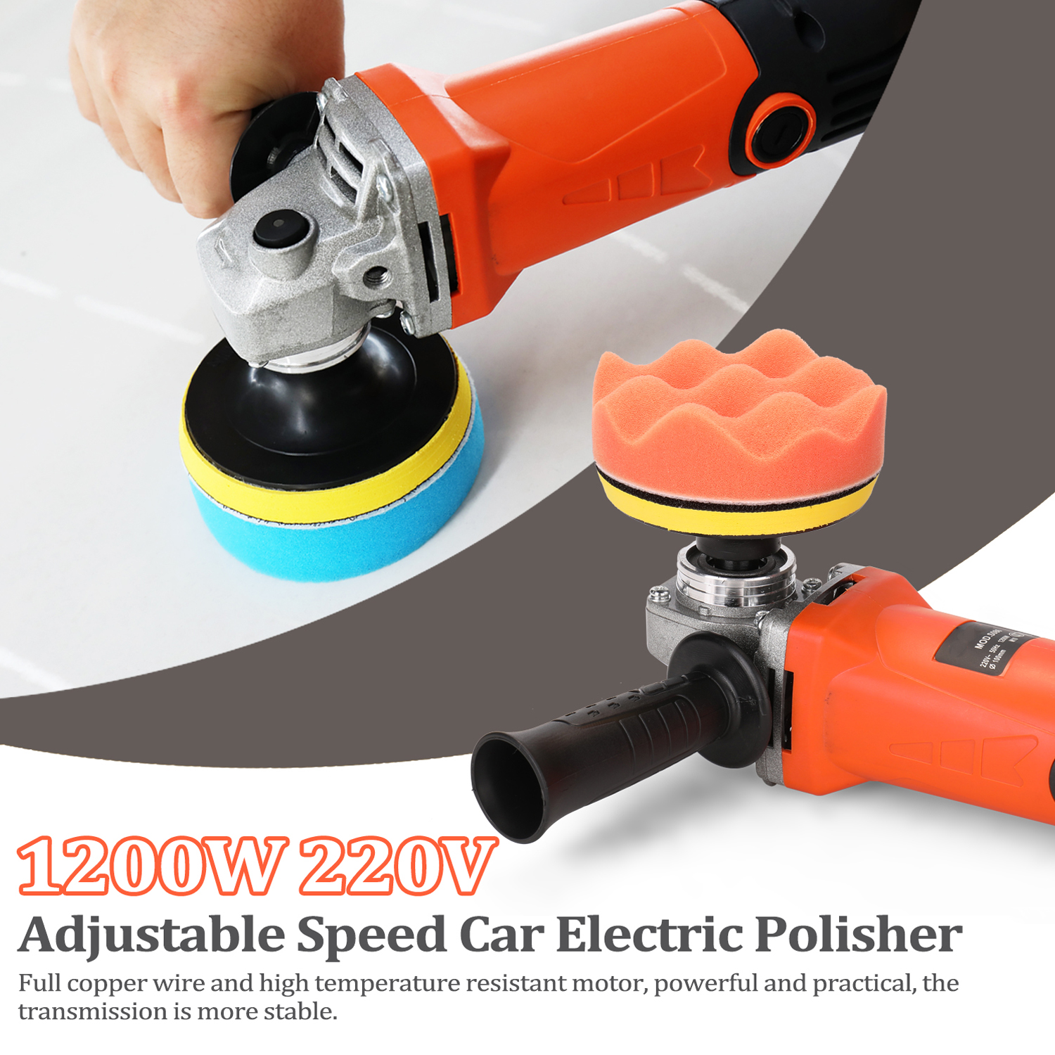 1200W 220V Automotive Polisher - Orbital Polisher Da 评论和价格