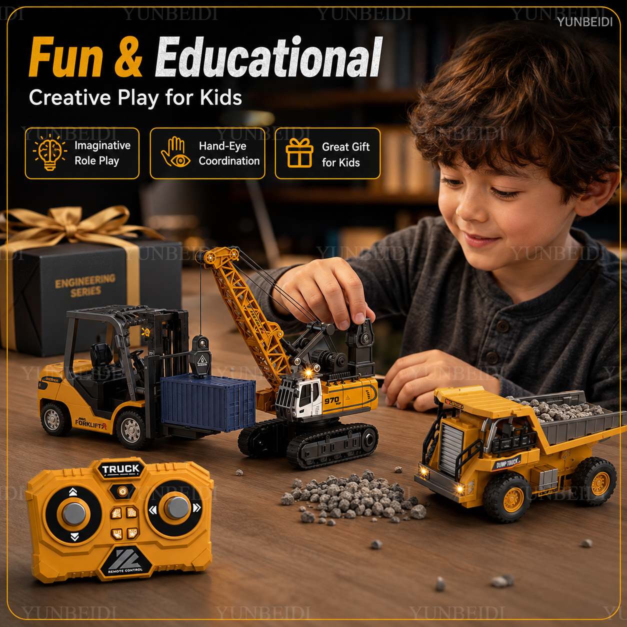 1:64 Remote Control Mini Alloy - Engine Hoist Crane 评论和价格