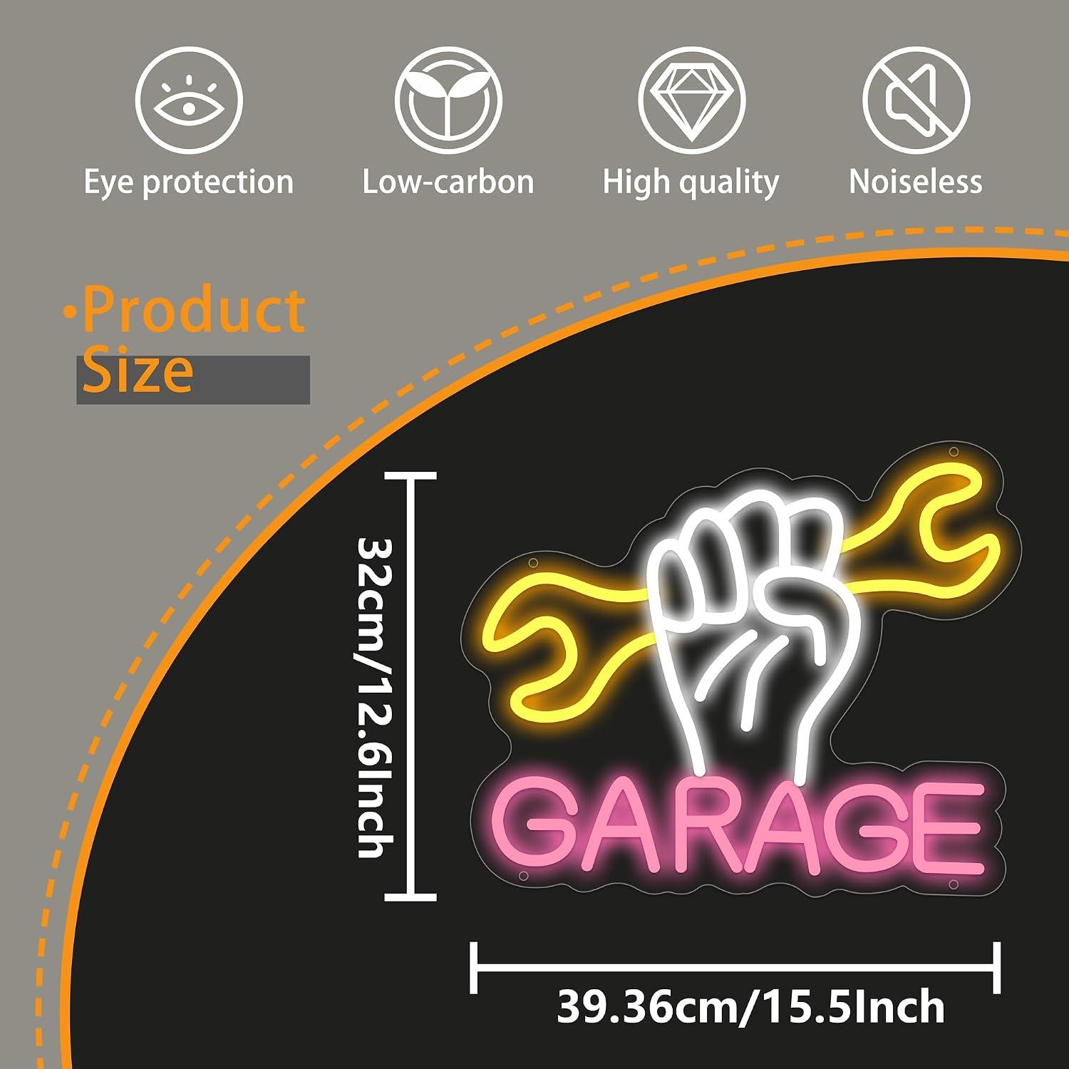 Garage Neon Sign Powered LED N - Auto Repair Shop Signs 评论和价格