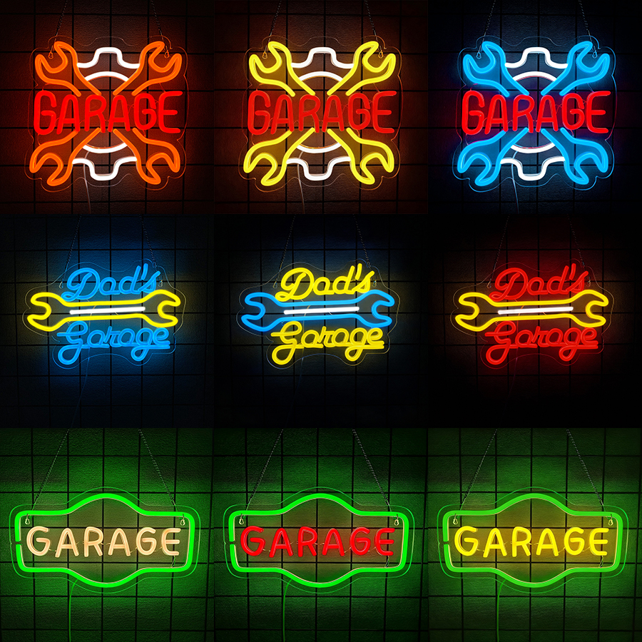 Garage Neon Sign for Wall Deco - Auto Repair Shop Signs 评论和价格